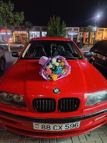 BMW: Barter mümkündür BMW 3 Series E46, sedan, qırmızı rəng. - Kuzov: 4 — 2