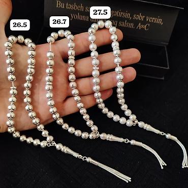 papaq milli: Gümüş təsbeh kolleksiyası Qram- 9.5 AzN - Material: 925 ayar gümüş — 4