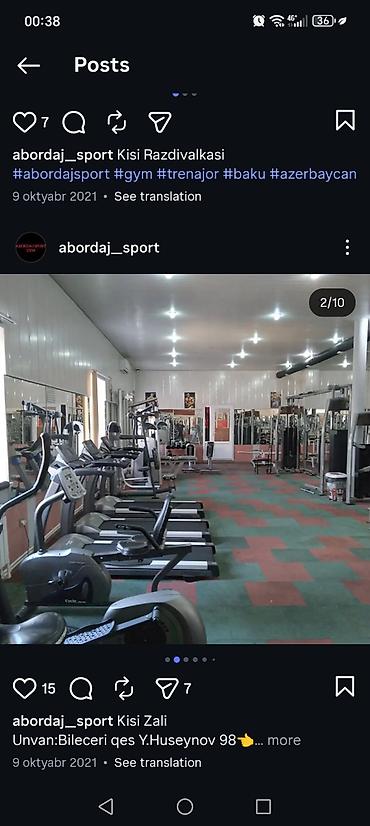 sta su baseni: Abordaj Sport – Kişi Zalı və Qadın zali(Ayrı) İcarəyə verilir Ünvan — 2