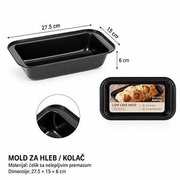 KMT kutija za tost 2406110 Praktična kutija/kalup za tost, hleb ili