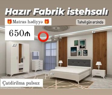 Yataq otağı dəstləri: *Yataq dəsti / Yataq otağı mebeli 💥* ✔️Rəng seçimi var ✔️ *Şəhər