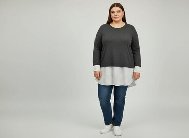 bluzy ze śmiesznym napisem: Sweter damski, rozmiar 4XL