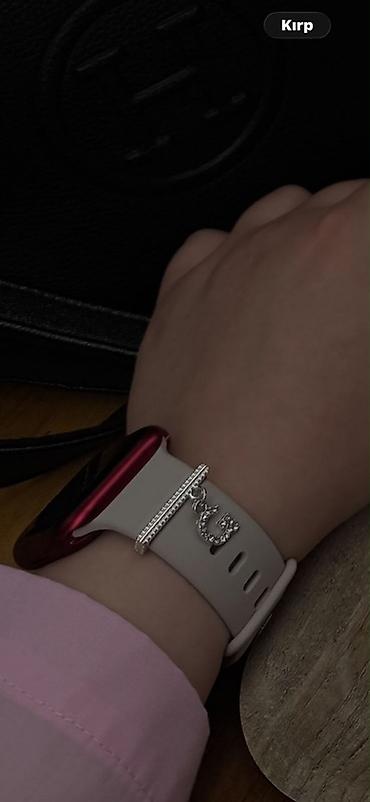 Smart saatlar: Apple Watch 7/45mm Məhsul: Ağıllı saat (kvadrat korpuslu), qırmızı — 2
