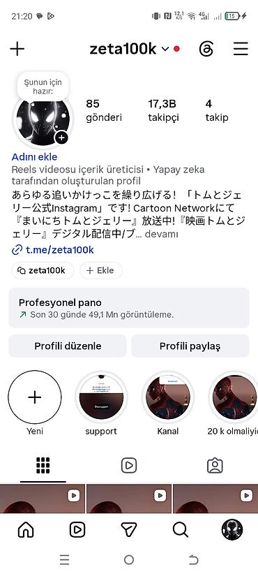 İnstaqram səhifəsi satılır: zeta100k - Platforma: Instagram profil -