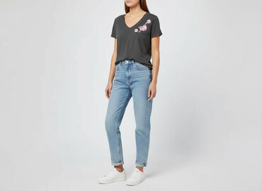 t shirty bawełniane supima: Reserved, T-shirt damski, rozmiar S