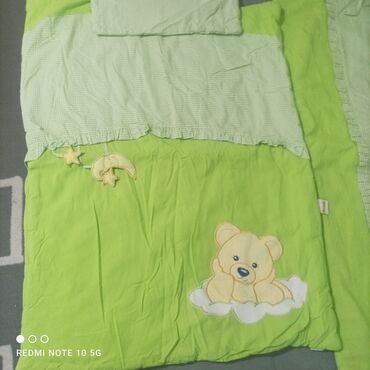 Bed sheets: For babies, color - Green