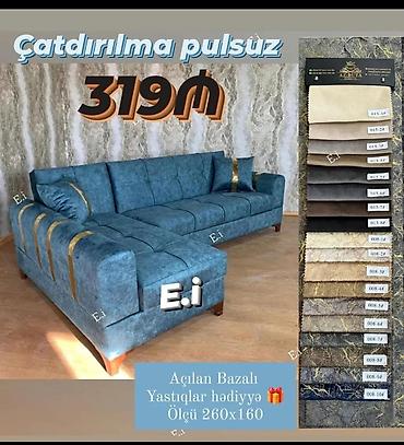 Divanlar: Künc divan, Yeni, Açılan, Bazalı, Parça, Şəhərdaxili pulsuz çatdırılma — 1