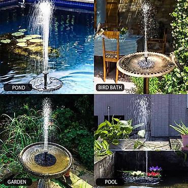 Kuća i bašta: Solarna Fontana NOVO Bastenska Pumpa za Fontanu AKCIJA Cene nisu — 1