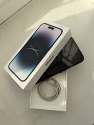 телефон бэушный: IPhone 14 Pro Max, Колдонулган, 512 ГБ, Кара, Коргоочу айнек, Каптама, Кабель, 85 %