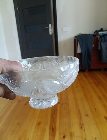 Digər dəstlər və servizlər: Kəsimli şüşə qablar dəsti - Material: qalın, şəffaf kəsimli şüşə - — 3