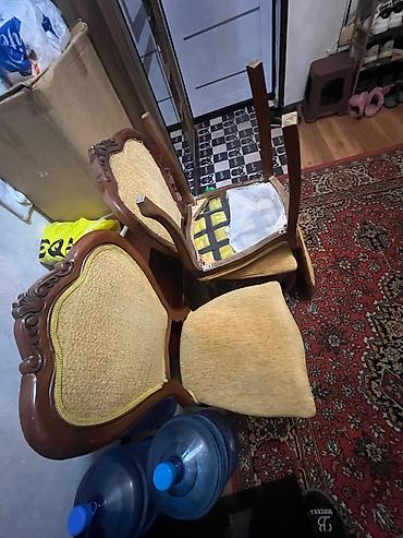 taxta biti: Klassik üslubda taxta çərçivəli yemək otağı stulları. Xüsusiyyətlər — 1