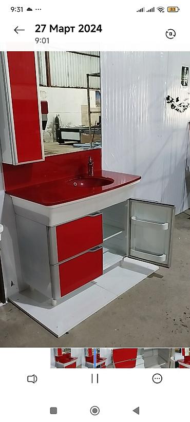 hamam ucun aksessuarlar: Evinizin hamam otağına rəng qatacaq, yüksək keyfiyyətli mebel dəsti — 4
