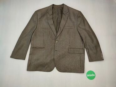 Blazer, jacket, L (EU 40), wzór - Jednolity kolor, kolor - Brązowy