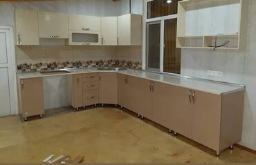 Sifarişlə mətbəx mebeli: Sifarişlə mətbəx dəsti, Özü çəkən petlələr, Mat laminat, Kredit yoxdur, Pulsuz çatdırılma — 10