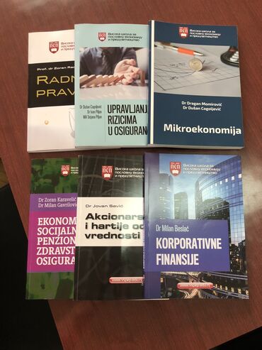 Knjige, časopisi, CD i DVD: Nov komplet udžbenika za IV godinu poslovne ekonomije, šest knjiga