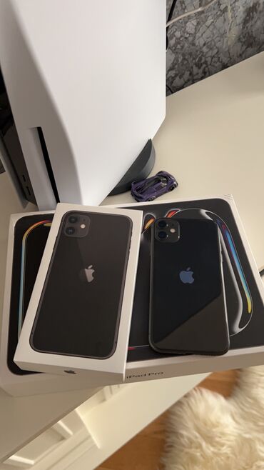 Apple iPhone: IPhone 11, 128 GB, Qara, Simsiz şarj, Face ID