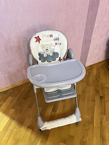 Uşaq dünyası: Uşaq yemək oturacağı – VAVA - Rəng: boz/açıq krem tonlarında - Yumşaq — 1