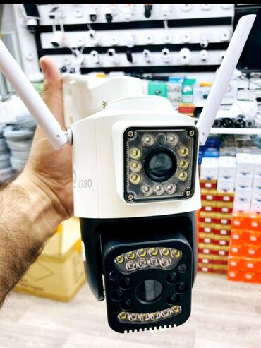 Videomüşahidə: Simsiz 4G sim kartl ptz 2 kamera 360° 8mp/4K Çöl ṣəraiti ücün