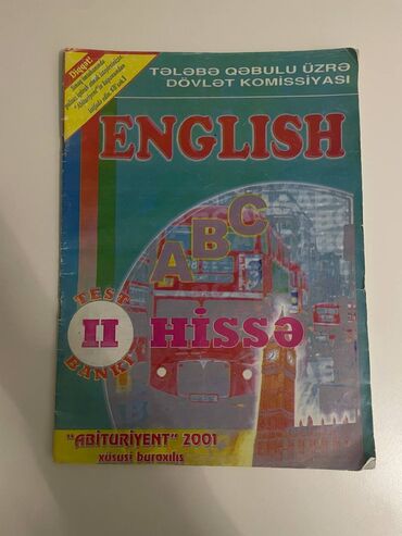 deyanetin testleri: English test bankı II hissə. “Abituriyent” 2001 xüsusi buraxılış — 2