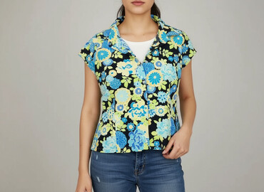 koszula z żabotem reserved: Women's blouse, size M (EU 38)