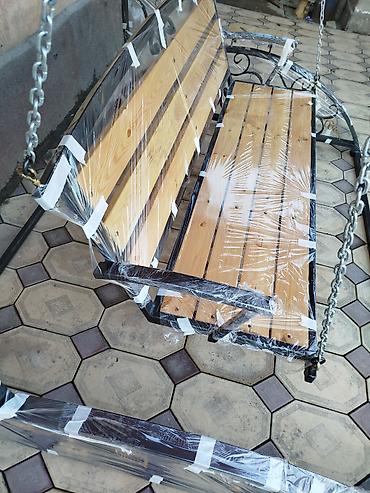 Садовые качели: Садовые качели Металл, Со спинкой, С крышей — 11