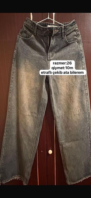 kastum şalvar modelleri: Məhsul: Qadın denim şalvarları 1) Model 1 - Rəng: Bozumtul yuyulmuş — 1