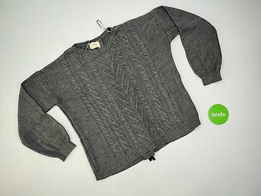 sweter w chmurki: Papaya, Sweter damski, rozmiar L — 2