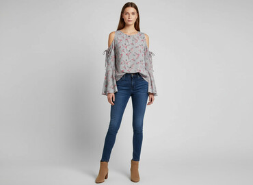 bluzki z krótkim rękawem: Woman Collection, Жіноча блуза, розмір S