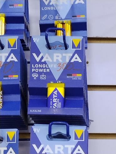 9v: Батарейка VARTA Longlife Power 9V, щелочная. Подходит для устройств — 1