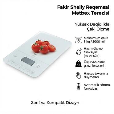 Məhsul №: 9727 Məhsulun adı: Mətbəx tərəzisi Fakir Shelly, ağ Brend