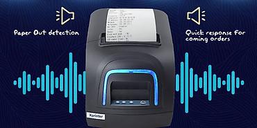 Торговое оборудование: Чековый принтер Xprinter XP-A260M USB+LAN+COM со звуковым оповещением — 2