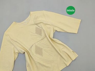 Bluzka, 4XL (EU 48), stan - Dobry, wzór - Print, kolor - Żółty