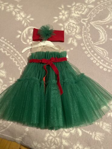 yasil don: Детское платье цвет - Зеленый