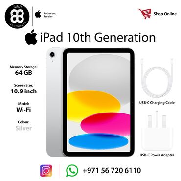 ipad qelem: Ipad 10 2022 ekran 10.9” 64Gb 720 manat Non Aktiv Ipad 10 2022 ekran