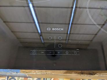 220v: Электрические плиты, Bosch, Б/у, Встраиваемая, Сенсорная, Полная оплата — 2