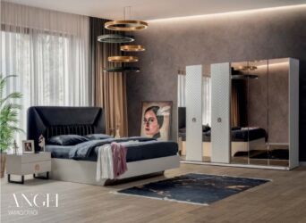 örtü: Двуспальная кровать, Шкаф, Трюмо, 2 тумбы, Турция, Новый