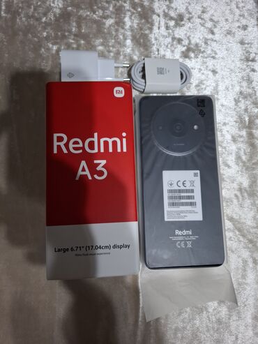 Redmi: Redmi, Redmi A3, Новый, 64 ГБ, цвет - Черный, 2 SIM