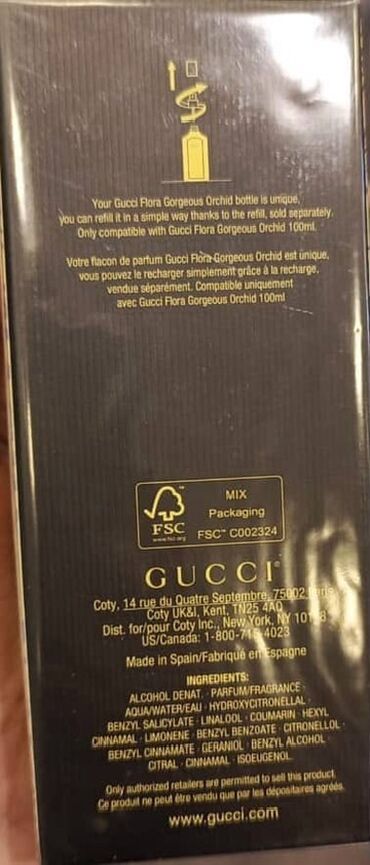 Сковородки: Gucci Flora Gorgeous Orchid Eau de Parfum 100ml flakonu, xüsusi