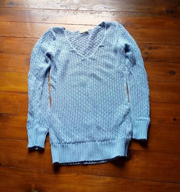 Bluze: M (EU 38), Jednobojni, bоја - Svetloplava