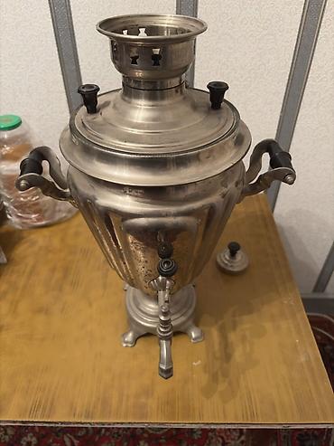 samovar odun: Tula markalı/odunlu samovar - Material: paslanmayan polad tonlarında — 1