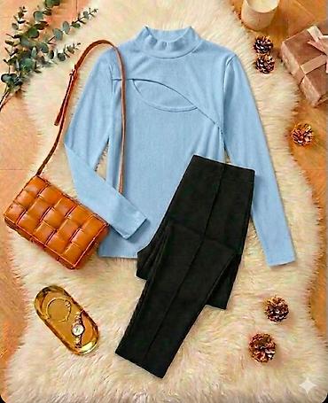 Kompleti: Velicine od S do 3XL Ženski komplet pamuk– džemper/bluza + uske — 6