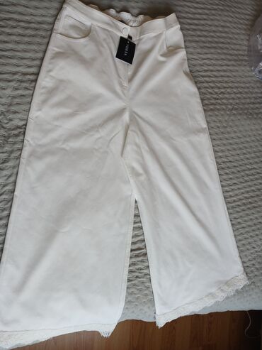 Костюмы: Брюки, Vero Moda, 2XL (EU 44), цвет - Белый