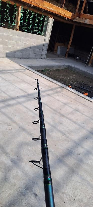 Удочки и спиннинги: Удилище телескопическое с безынерционной катушкой - Длина: 4,2 м — 1
