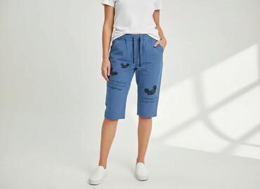 krótkie spodenki dla 12 latki: 3/4 Trousers for women, size One size