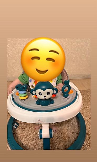 Ходунки для малышей с игровой панелью - Круглая устойчивая база с at lalafo.kg Ходунки для малышей с игровой панелью - Круглая устойчивая база с
