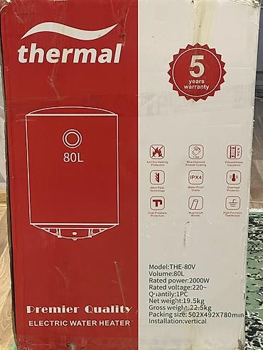 qizdirci: Thermal THE-80V elektrik su qızdırıcısı - Həcmi: 80 litr - — 4