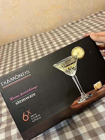 стекло бутылка: Набор бокалов DIAMONDS Home Furnishings, серия stemware. - — 1
