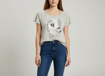 koszulka w góry decathlon: T-shirt damski, rozmiar S