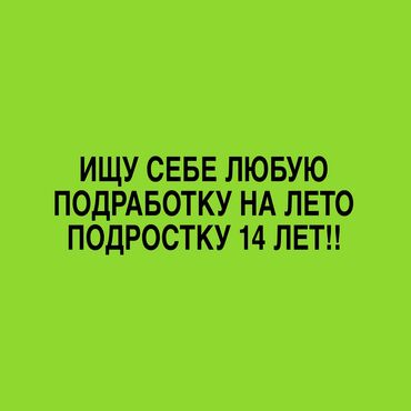 Другие специальности: Предлагаю услуги по любой подработке на летний период для подростка 14