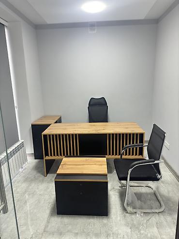 Ofis masaları: Ofis mebel dəsti Tərkibi: - 1 ədəd müdir masası – L formalı — 4